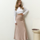 Спідниця міді бежева