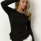 Базовий лонг чорного кольору медуза