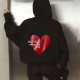 Худі Україна чорне Unisex's Серце