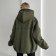 Худі Україна хакі з чорним надписом Unisex's
