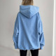 Худі unisex оверсайз блакитне