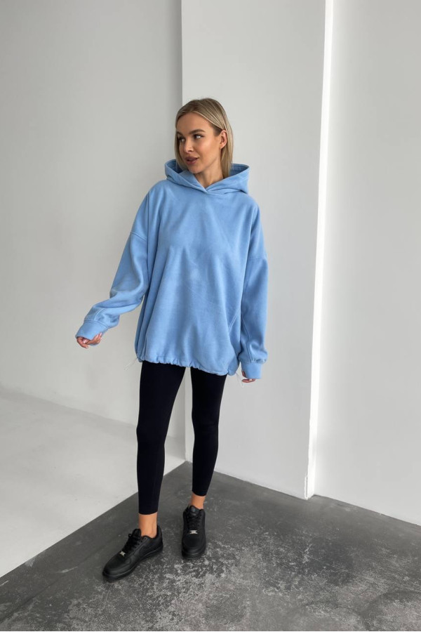 Худі unisex оверсайз блакитне