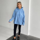 Худі unisex оверсайз блакитне