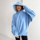 Худі unisex оверсайз блакитне