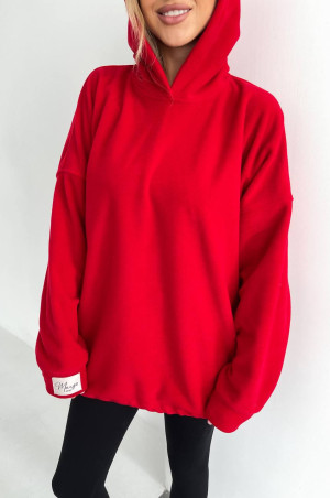 Худі unisex оверсайз червоне
