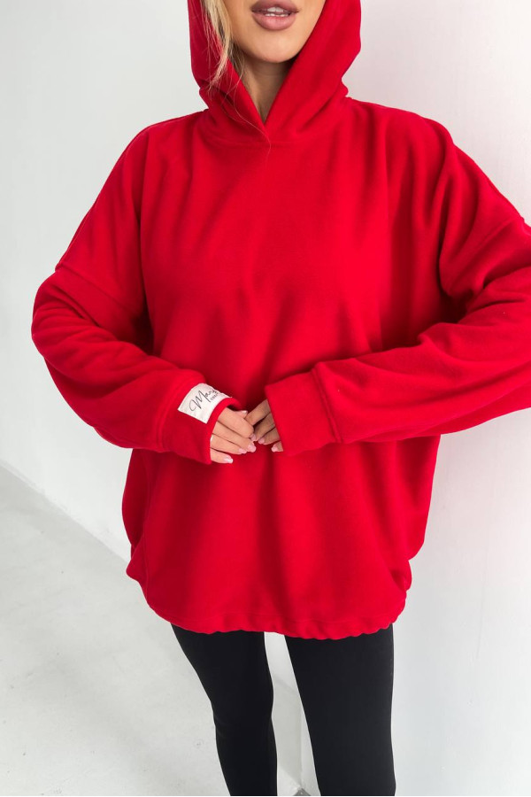 Худі unisex оверсайз червоне